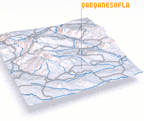 3d view of Qarqān-e Soflá