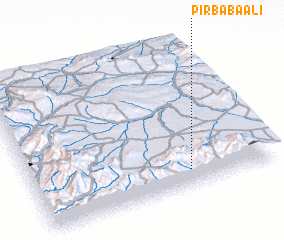 3d view of Pīr Bābā ‘Alī