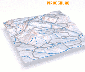 3d view of Pīr Qeshlāq