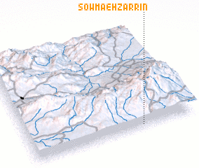 3d view of Şowma‘eh Zarrīn