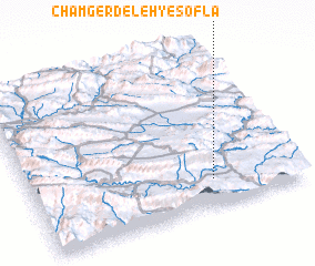 3d view of Cham Gerdeleh-ye Soflá