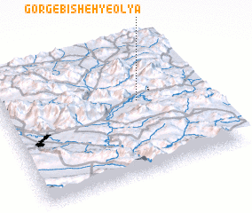 3d view of Gorg-e Bīsheh-ye ‘Olyā