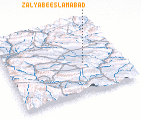 3d view of Z̄ālyāb-e Eslāmābād