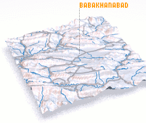 3d view of Bābā Khānābād