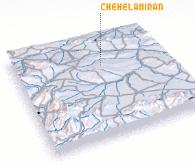 3d view of Chehel Amīrān