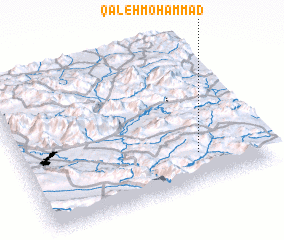 3d view of Qal‘eh Moḩammad