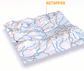 3d view of Āq Tappeh