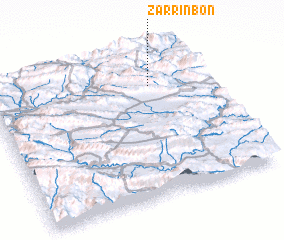 3d view of Zarrīn Bon