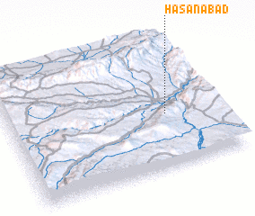 3d view of Ḩasanābād