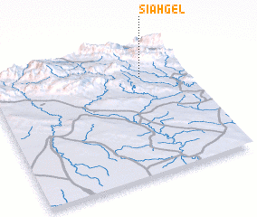 3d view of Sīāh Gel