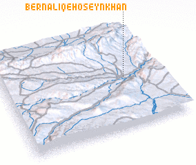 3d view of Bernalīq-e Ḩoseyn Khān