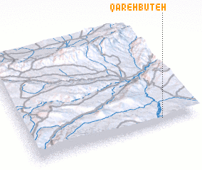 3d view of Qareh Būţeh