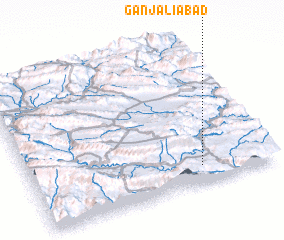 3d view of Ganj‘alīābād