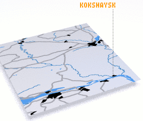 3d view of Kokshaysk