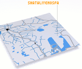 3d view of Shaţ ‘Alī-ye Moşfā