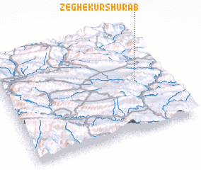 3d view of Zegh-e Kūr Shūrāb