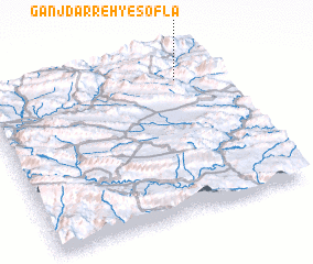 3d view of Ganj Darreh-ye Soflá