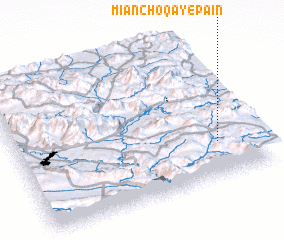 3d view of Mīān Choqā-ye Pā\