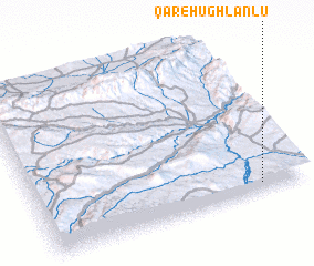 3d view of Qareh Ūghlānlū