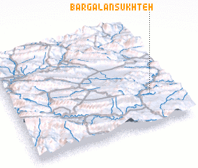 3d view of Bargalān Sūkhteh