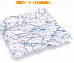 3d view of Cheshmeh-ye Karam‘alī