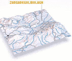 3d view of Zargar-e Golī Bolāgh