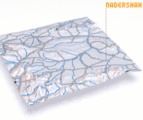 3d view of Nāder Shāh