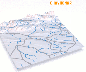 3d view of Chāy Ḩomar