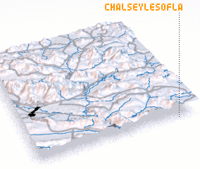 3d view of Chāl Seyl-e Soflá