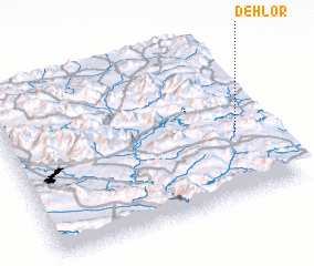 3d view of Deh Lor