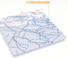 3d view of Līzeh-ye Kūchek