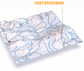 3d view of Shāţer Gonbadī