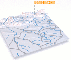 3d view of Do Āb-e Māzhīn