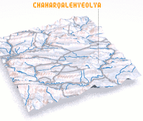 3d view of Chahār Qal‘eh-ye ‘Olyā