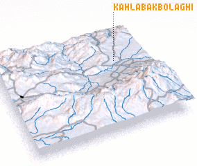 3d view of Kahlabak Bolāghī