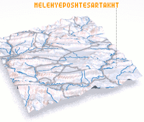 3d view of Meleh-ye Posht-e Sar Takht