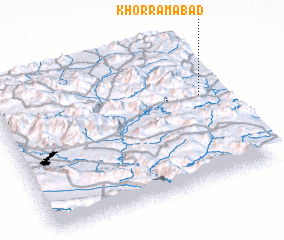 3d view of Khorramābād