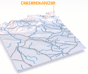 3d view of Chashmeh Jouzār