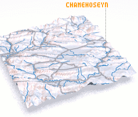 3d view of Cham-e Ḩoseyn