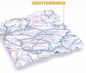 3d view of Sādāt-e Gandābeh