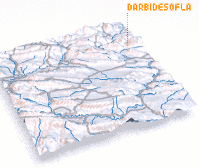 3d view of Dārbīd-e Soflá