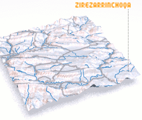 3d view of Zīr-e Zarrīn Choqā