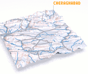 3d view of Cherāghābād