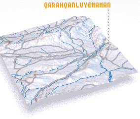 3d view of Qarah Qānlū-ye Māmān