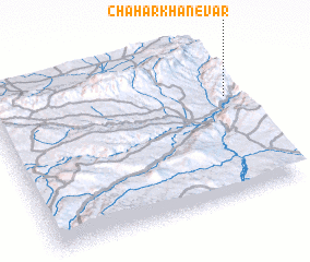 3d view of Chahār Khānevār