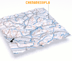 3d view of Chenār-e Soflá