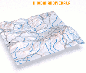 3d view of Khodā Kandī-ye Bālā