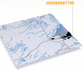3d view of Janūb Khayţān