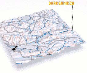 3d view of Darreh Mīrzā