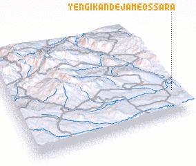 3d view of Yengī Kand-e Jāme‘ os Sarā